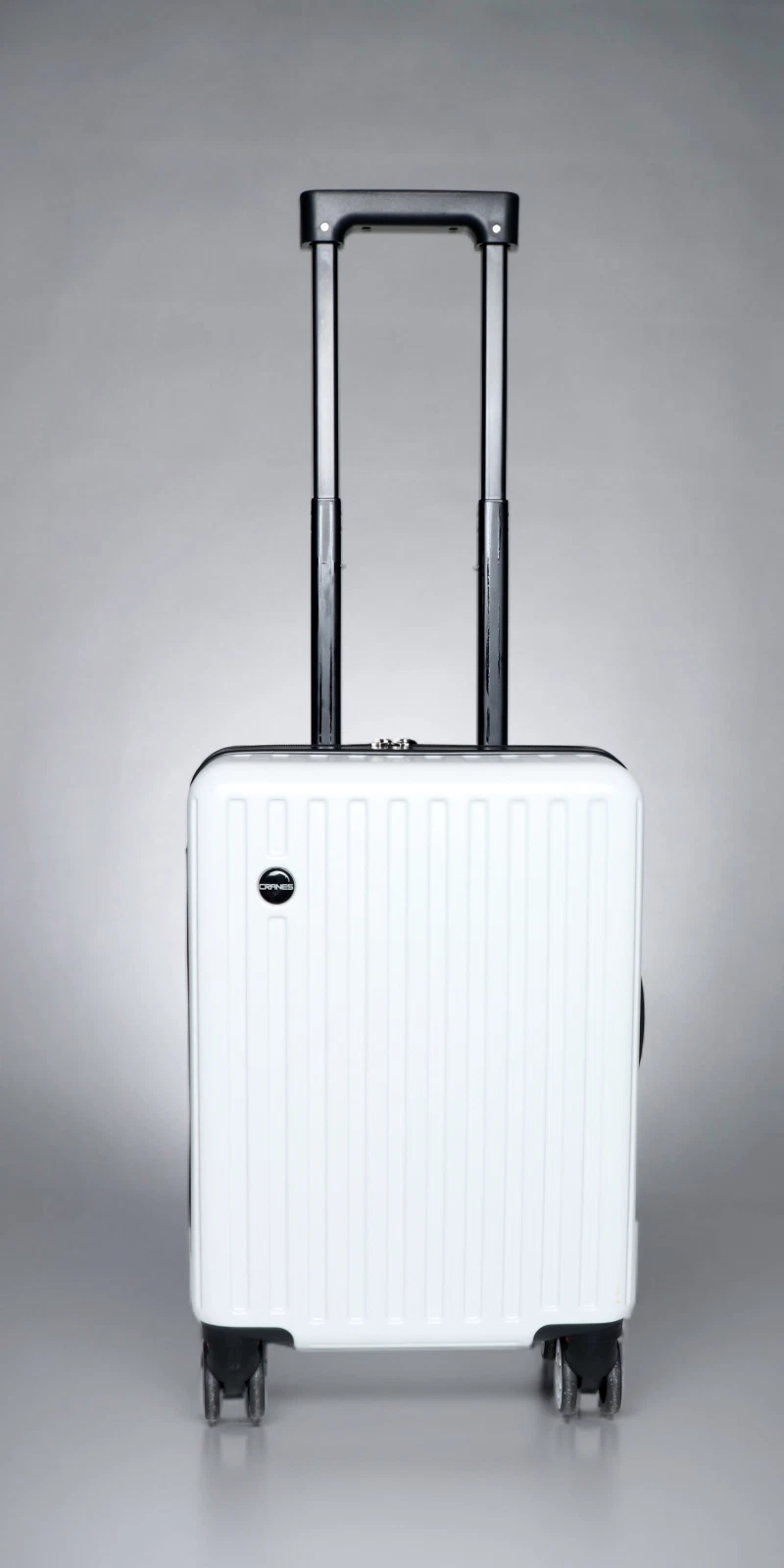 Personal Item Suitcase 18x14x8 In. Removable Wheels Converts Carry-On to Free Underseat Luggage Lightweight Travel Bag For Spirit Frontier Allegiant and more, white & black